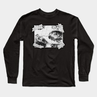 The Creation Of Adam Scrapbook Design Long Sleeve T-Shirt